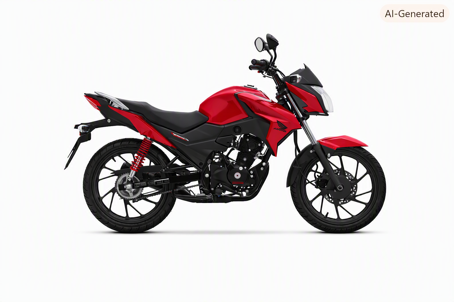 Honda CB 125 roja
